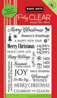 Holiday Sayings Clear Stamp