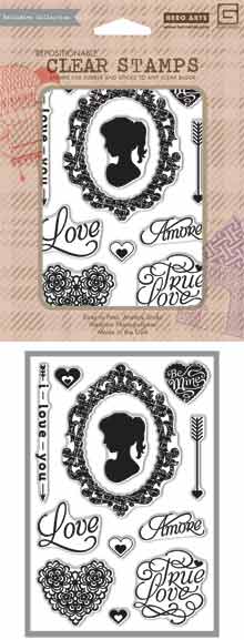 Basic Grey: True Love Clear Stamp Set
