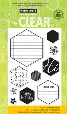 Hexagons 4x6 Clear Stamp Set