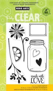 Love Jar 4x6 Clear Stamp Set