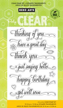 Messages With Flourish Clear Stamp Set