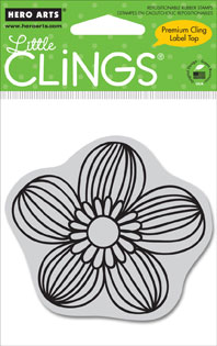 Bold Line Flower Cling Stamp