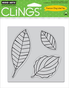 3 Leaves (3) Cling Stamp