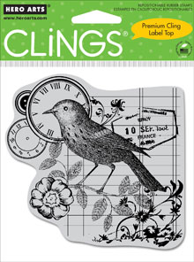 Timely Bird Cling Stamp