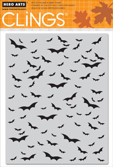 Bat Background Cling Stamp