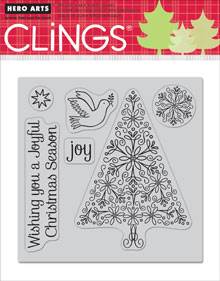 Joyful Christmas Season Cling Stamp Set of 6