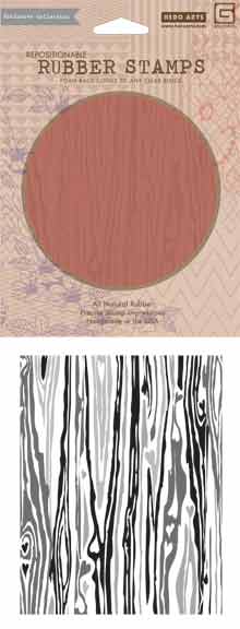 Basic Grey: Wood Background Cling Rubber Stamp