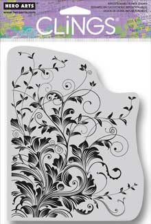 Leafy Vines Cling Rubber Stamp
