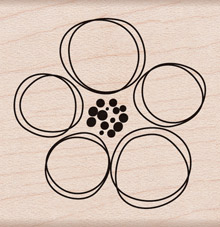 Dauber Flower Wood Stamp