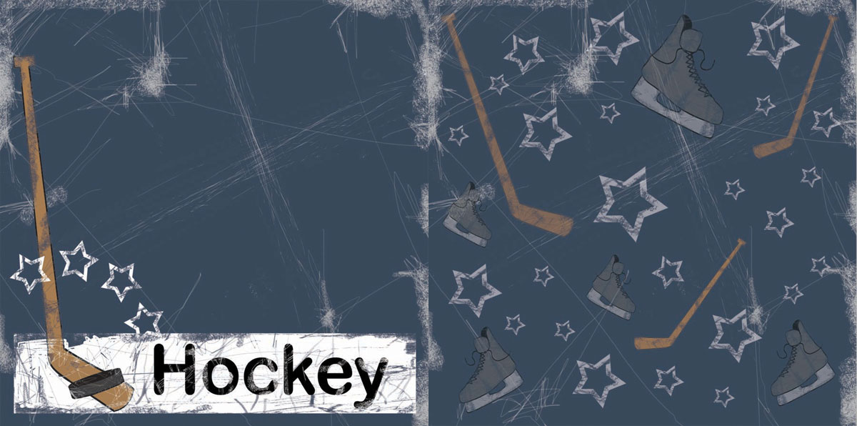 Hockey Paper - Hockey Star Blue