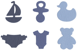 Quickutz Cookie Cutter Die - Baby Boy Shapes