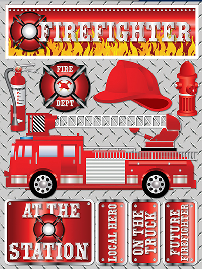 Signature Series 3 - Firefighter Stickers