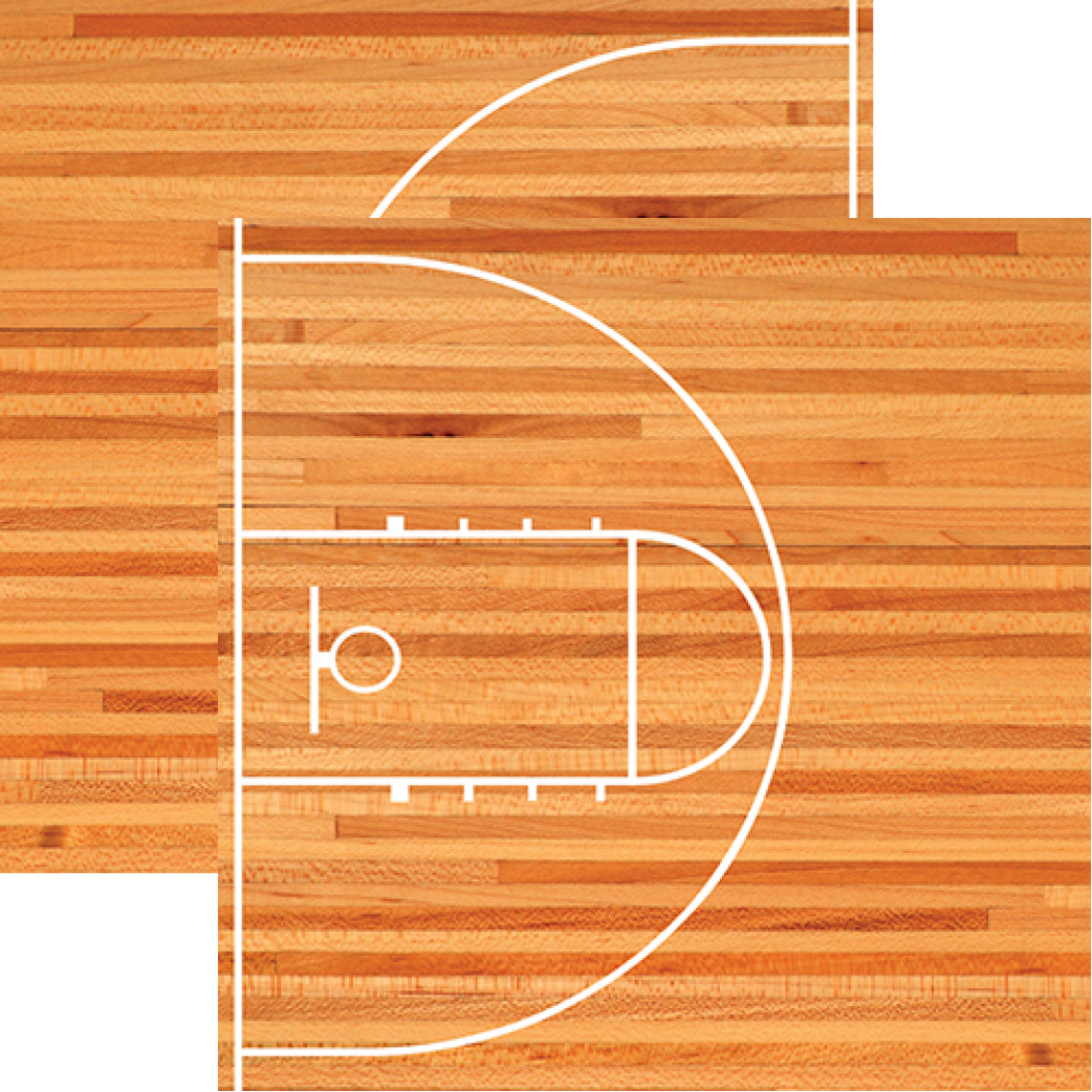 Basketball Collection Basketball Court DoubleSided Paper