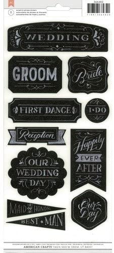 Chalkboard Wedding Stickers
