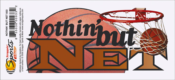 Basketball Rub-Ons- Nothin' but Net Title