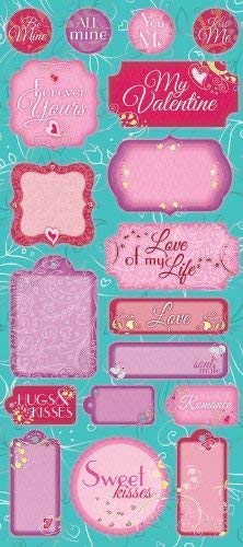 Heart's Desire Valentine Scrapbook Stickers