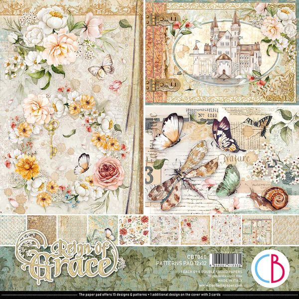 Reign of Grace Patterns 12x12 Pad