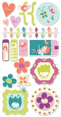Pixie-licious 6 in. Ready Set Chipboard
