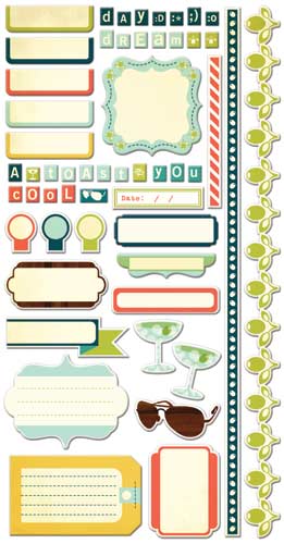 Social Club Cardstock Stickers