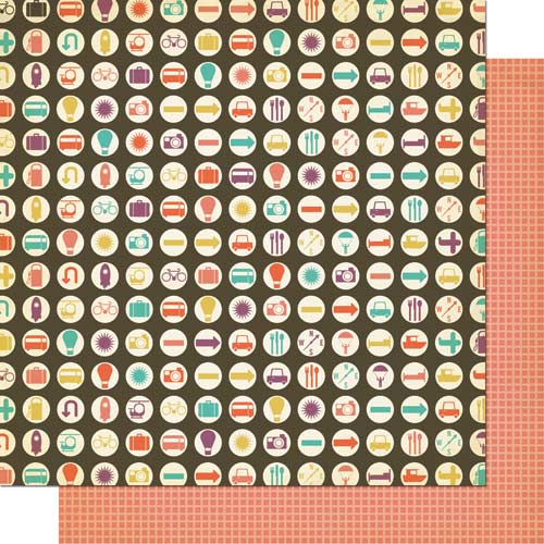 Joy Ride Pit Stop 12 x 12 Cardstock