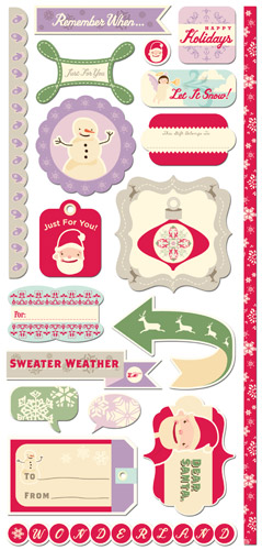 Mitten Weather Cardstock Stickers