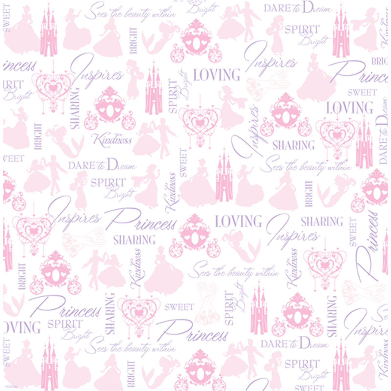 Disney Paper - Heart Princess Silouhette