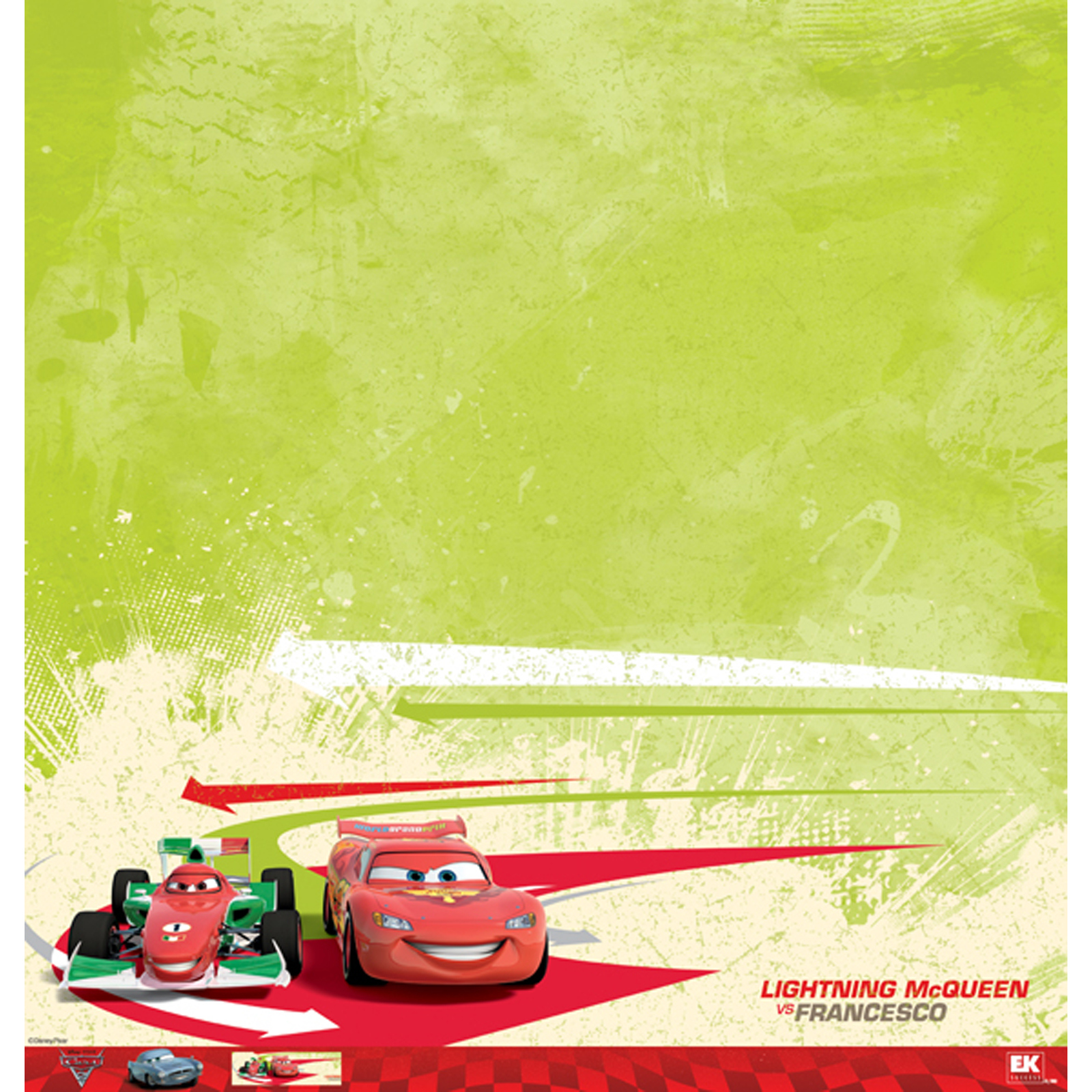 Disney Paper - Cars 2 McQueen and Francisco