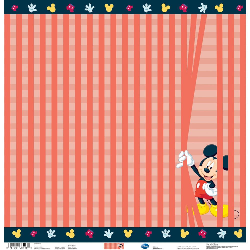 Disney Paper - Mickey Stripes