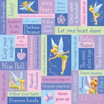 Disney Paper - Tinker Bell Phrases