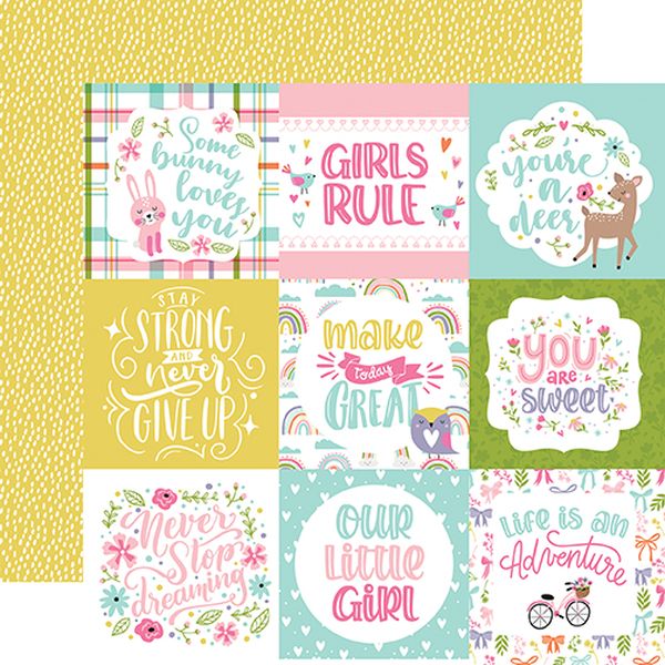 All About a Girl: 4x4 Journaling Cards