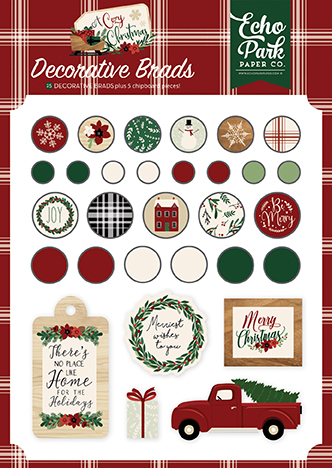 A Cozy Christmas Decorative Brads