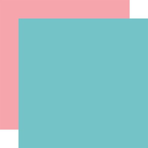 All Girl: Teal / Pink Coordinating Solids Paper