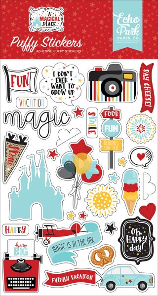 A Magical Place Puffy Stickers