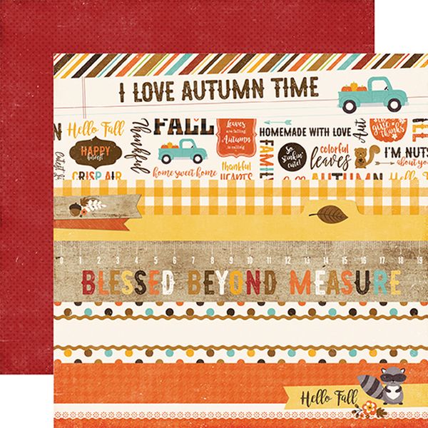 A Perfect Autumn: Border Strips DS Paper