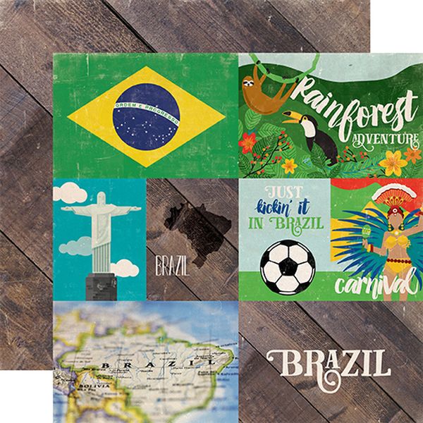 Around The World:  Brazil DS Paper