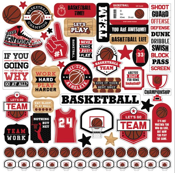 EP Basketball Element Sticker