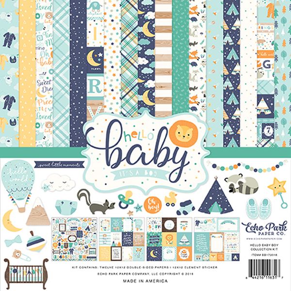Hello Baby It's A Boy Collection Kit