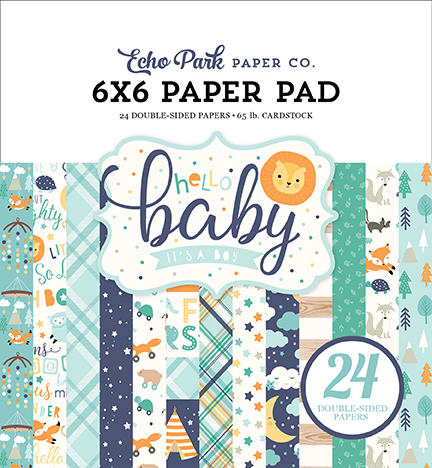 Hello Baby Boy 6X6 Paper Pad