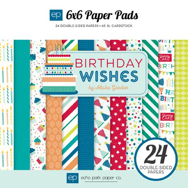 Birthday Wishes Boy 6x6 Paper Pad