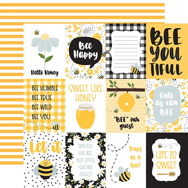 Bee Happy: 3x4 Journaling Cards