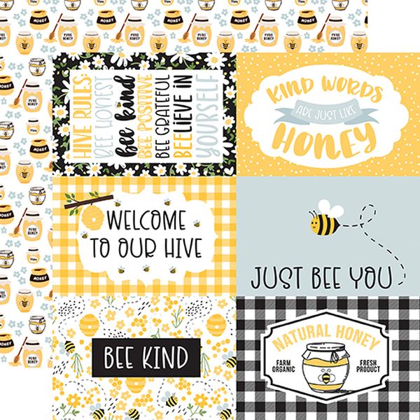 Bee Happy: 6x4 Journaling Cards