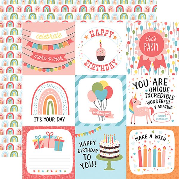 Birthday Girl: 4X4 Journaling Cards