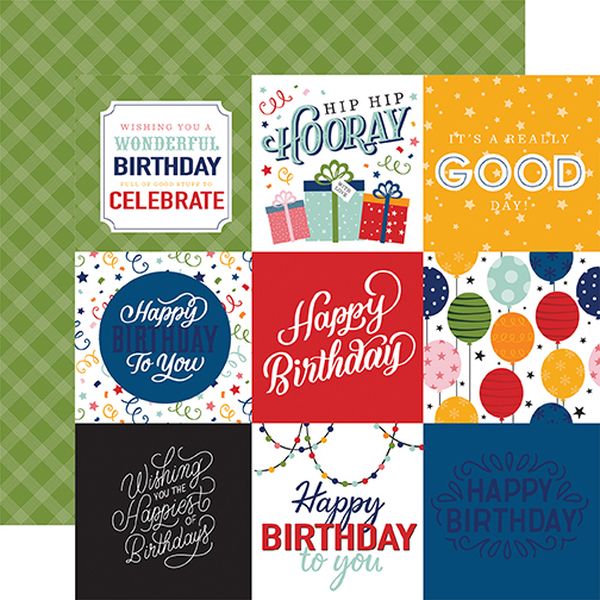 Birthday Salutations: 4X4 Journaling Cards