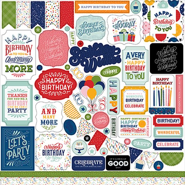 Birthday Salutations Element Sticker