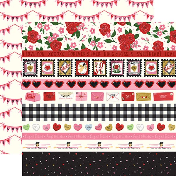 Be My Valentine: Border Strips DS Paper
