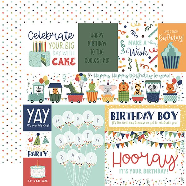 A Birthday Wish Boy: Multi Journaling Cards