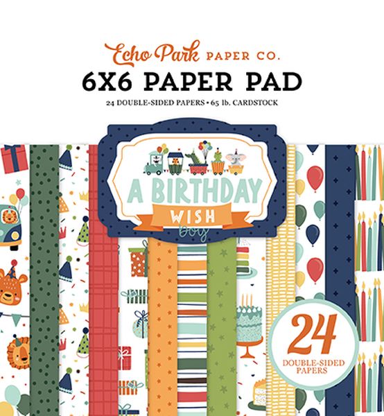 A Birthday Wish Boy 6x6 Paper Pad