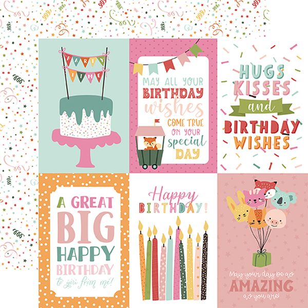 A Birthday Wish Girl:4x6 Journaling Cards