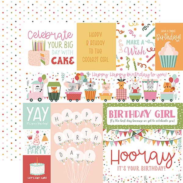 A Birthday Wish Girl: Multi Journaling Cards