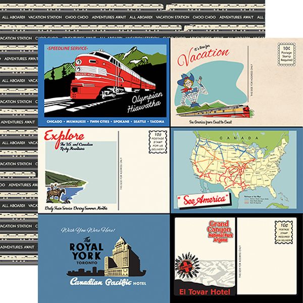 All Aboard: Postcards DS Paper
